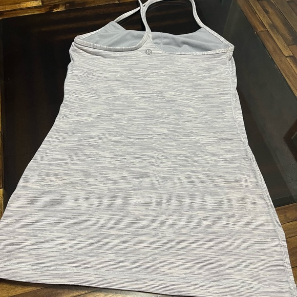 lululemon athletica Tops - Lululemon Gray Stripped tank Size 4